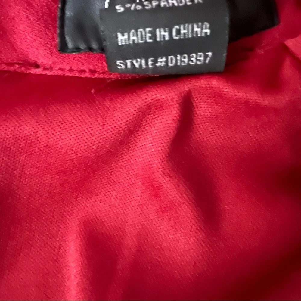 RED GRACIA CRYSTAL JEWELED COLLAR DRESS - Picture 4 of 11